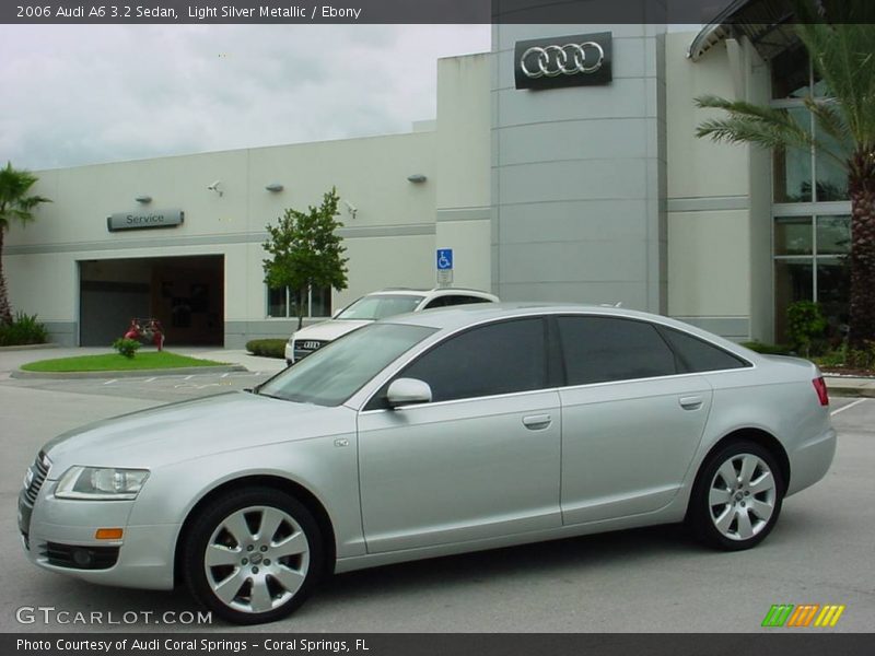 Light Silver Metallic / Ebony 2006 Audi A6 3.2 Sedan