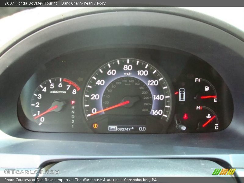 Dark Cherry Pearl / Ivory 2007 Honda Odyssey Touring