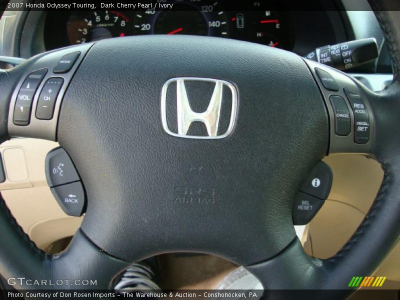 Dark Cherry Pearl / Ivory 2007 Honda Odyssey Touring