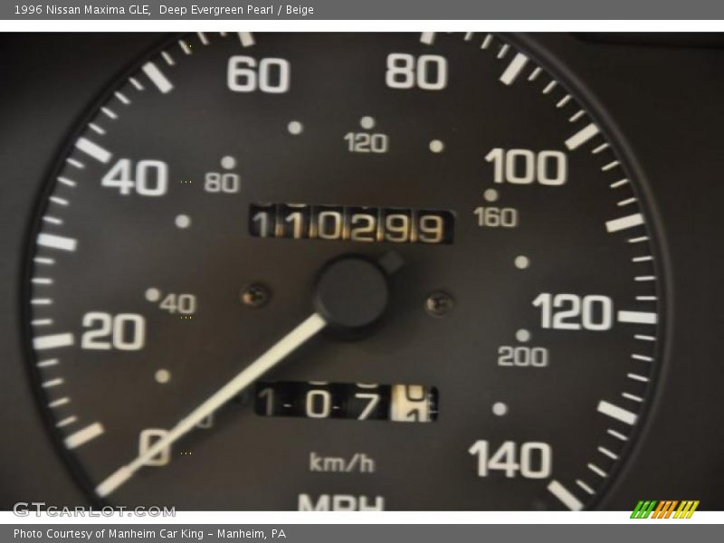 Deep Evergreen Pearl / Beige 1996 Nissan Maxima GLE