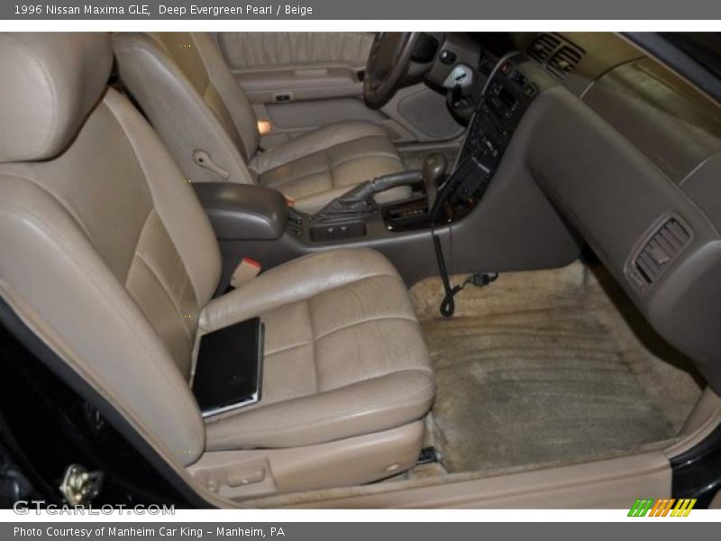 Deep Evergreen Pearl / Beige 1996 Nissan Maxima GLE