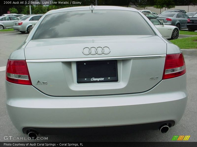 Light Silver Metallic / Ebony 2006 Audi A6 3.2 Sedan