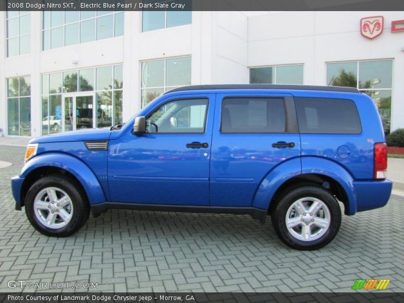 Electric Blue Pearl / Dark Slate Gray 2008 Dodge Nitro SXT