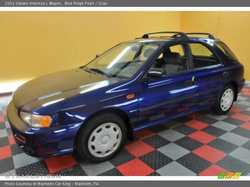 Blue Ridge Pearl / Gray 2001 Subaru Impreza L Wagon
