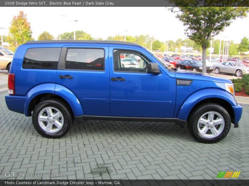 Electric Blue Pearl / Dark Slate Gray 2008 Dodge Nitro SXT