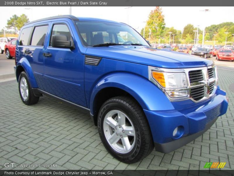Electric Blue Pearl / Dark Slate Gray 2008 Dodge Nitro SXT