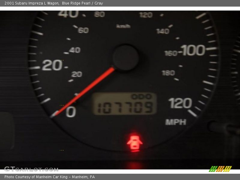 Blue Ridge Pearl / Gray 2001 Subaru Impreza L Wagon