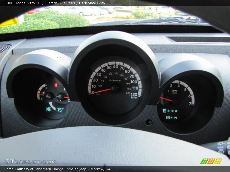 Electric Blue Pearl / Dark Slate Gray 2008 Dodge Nitro SXT