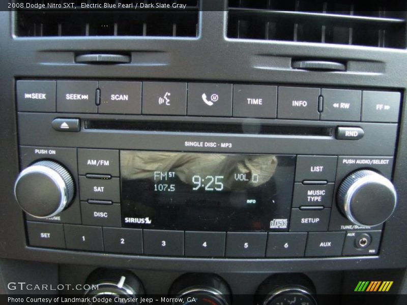 Electric Blue Pearl / Dark Slate Gray 2008 Dodge Nitro SXT