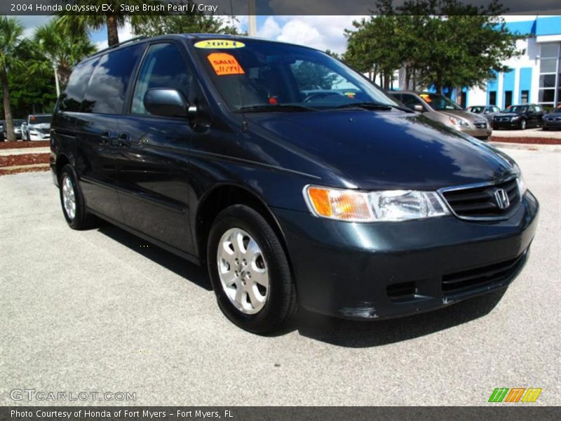 Sage Brush Pearl / Gray 2004 Honda Odyssey EX