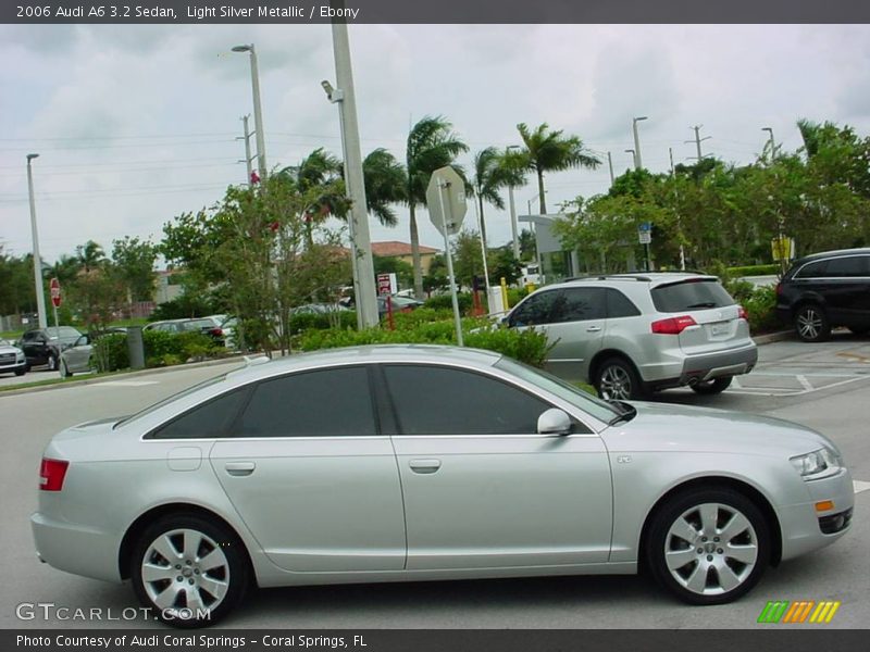 Light Silver Metallic / Ebony 2006 Audi A6 3.2 Sedan