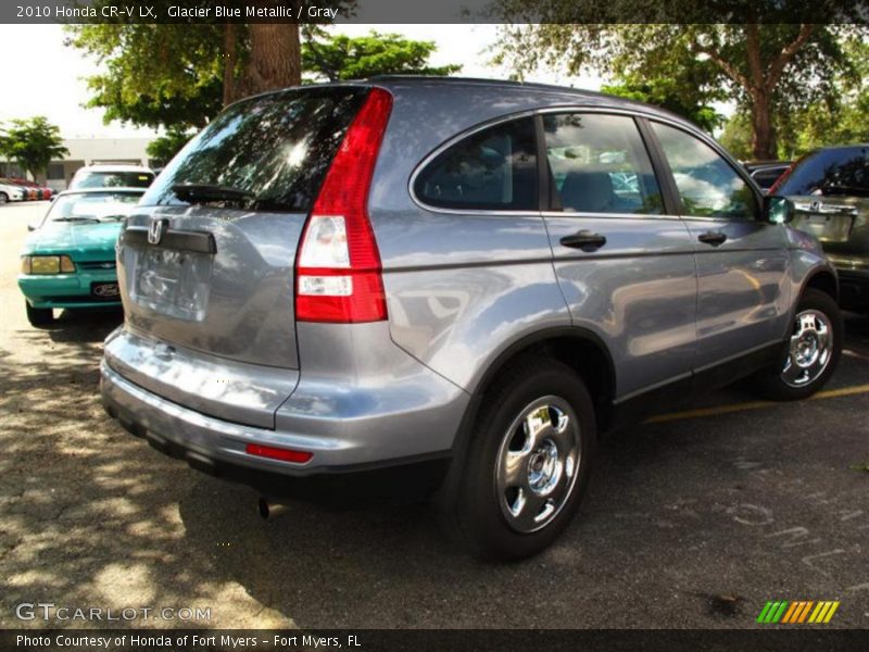 Glacier Blue Metallic / Gray 2010 Honda CR-V LX
