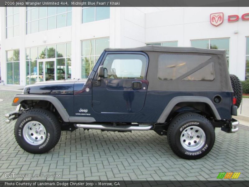Midnight Blue Pearl / Khaki 2006 Jeep Wrangler Unlimited 4x4