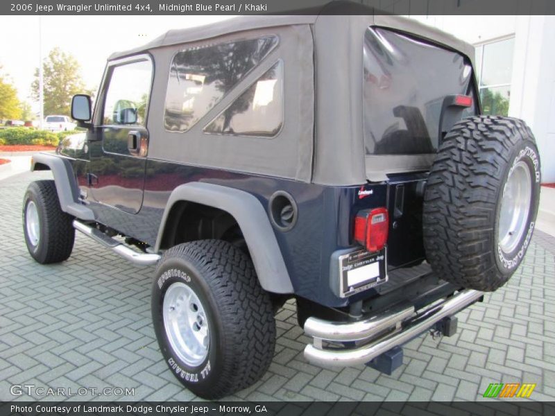 Midnight Blue Pearl / Khaki 2006 Jeep Wrangler Unlimited 4x4