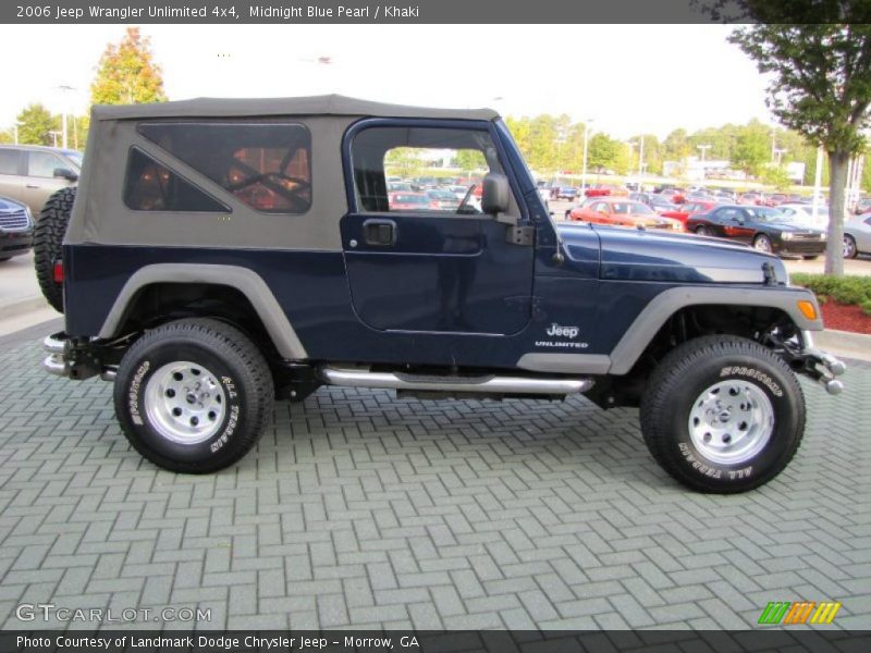 Midnight Blue Pearl / Khaki 2006 Jeep Wrangler Unlimited 4x4