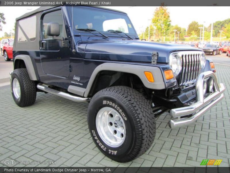 Midnight Blue Pearl / Khaki 2006 Jeep Wrangler Unlimited 4x4