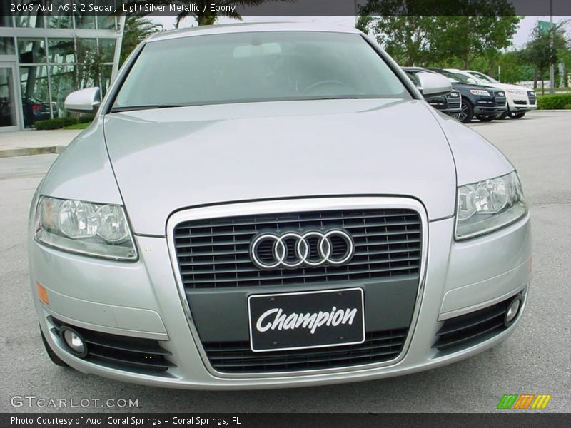 Light Silver Metallic / Ebony 2006 Audi A6 3.2 Sedan