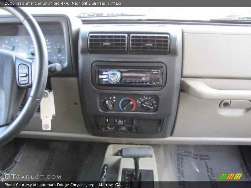 Midnight Blue Pearl / Khaki 2006 Jeep Wrangler Unlimited 4x4