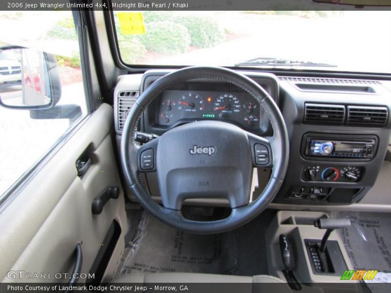 Midnight Blue Pearl / Khaki 2006 Jeep Wrangler Unlimited 4x4