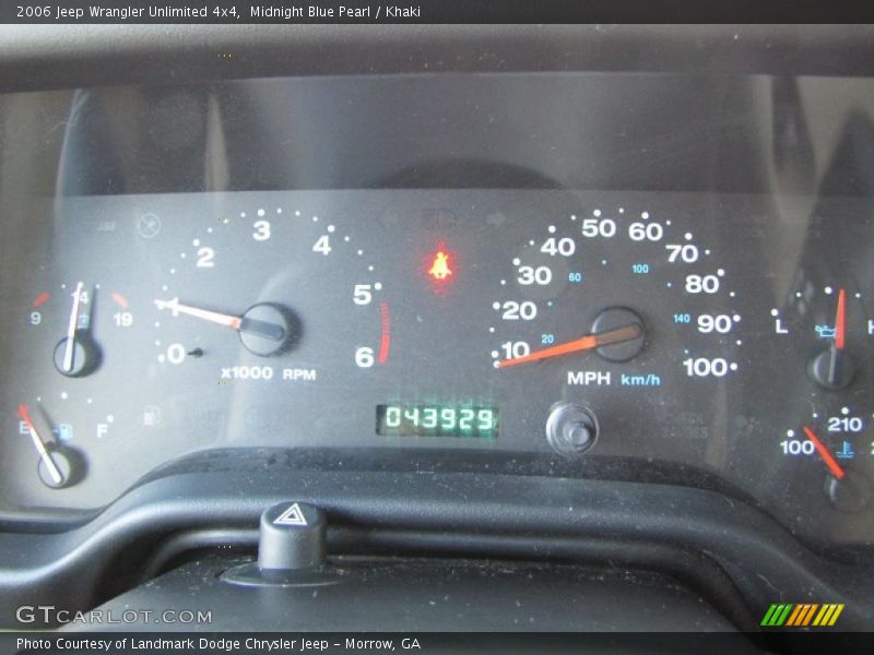 Midnight Blue Pearl / Khaki 2006 Jeep Wrangler Unlimited 4x4