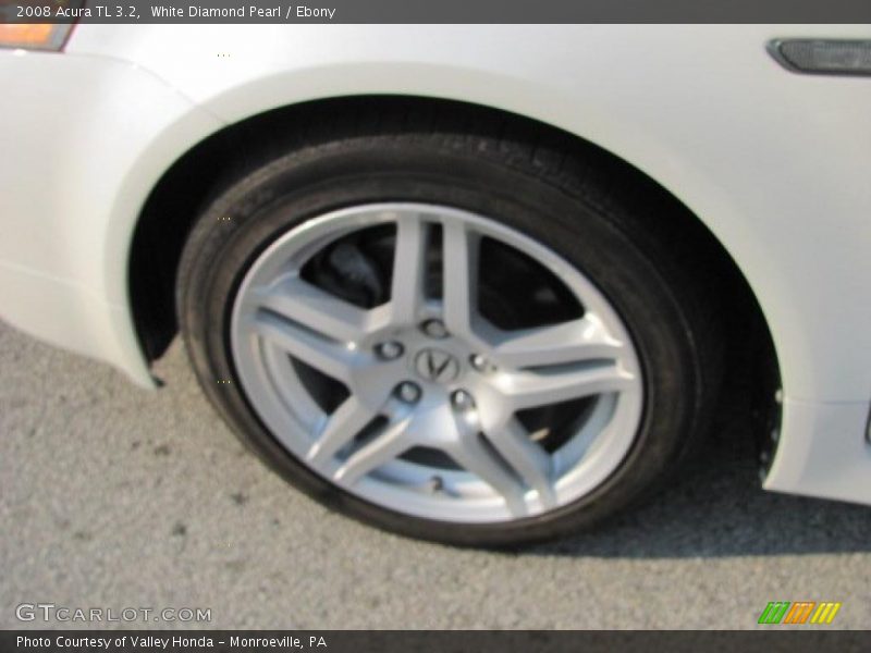 White Diamond Pearl / Ebony 2008 Acura TL 3.2