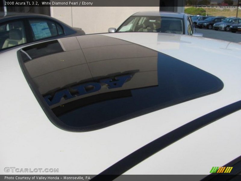 White Diamond Pearl / Ebony 2008 Acura TL 3.2