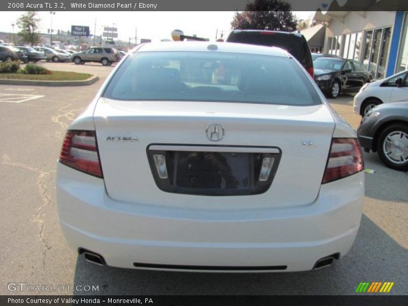 White Diamond Pearl / Ebony 2008 Acura TL 3.2