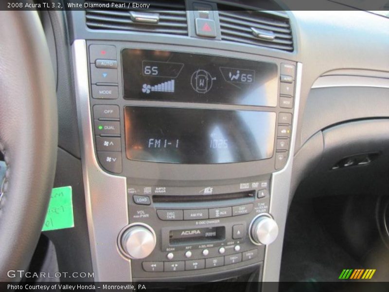 White Diamond Pearl / Ebony 2008 Acura TL 3.2
