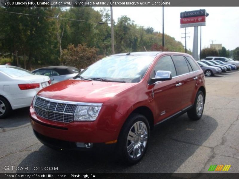 Vivid Red Metallic / Charcoal Black/Medium Light Stone 2008 Lincoln MKX Limited Edition AWD