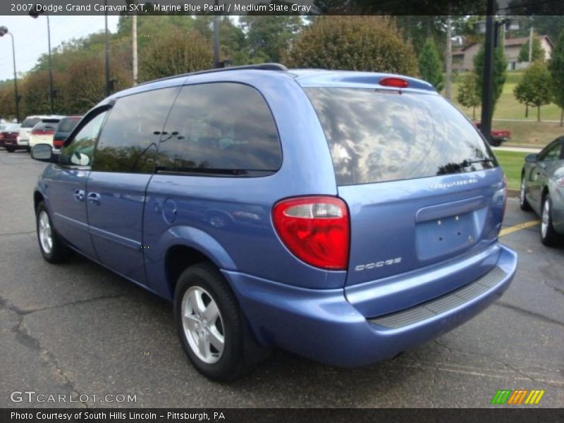 Marine Blue Pearl / Medium Slate Gray 2007 Dodge Grand Caravan SXT