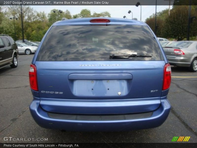 Marine Blue Pearl / Medium Slate Gray 2007 Dodge Grand Caravan SXT