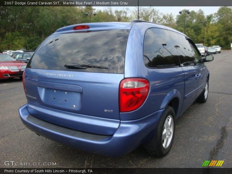 Marine Blue Pearl / Medium Slate Gray 2007 Dodge Grand Caravan SXT