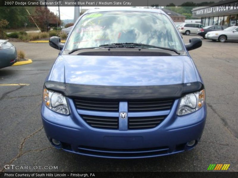 Marine Blue Pearl / Medium Slate Gray 2007 Dodge Grand Caravan SXT