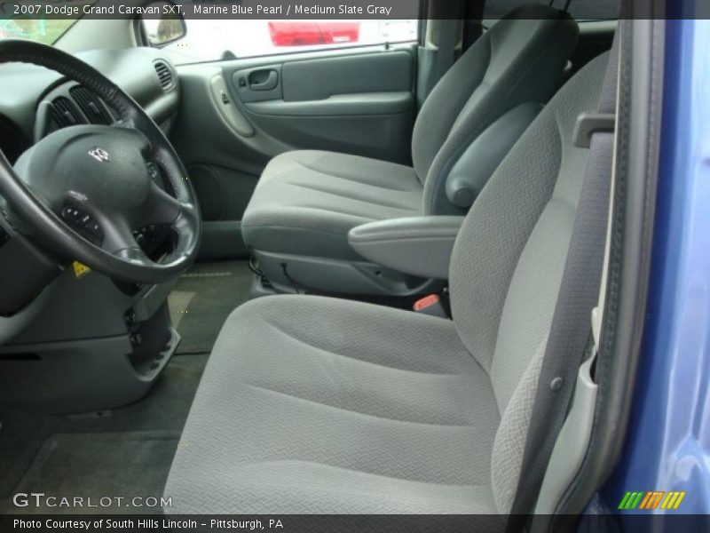 Marine Blue Pearl / Medium Slate Gray 2007 Dodge Grand Caravan SXT