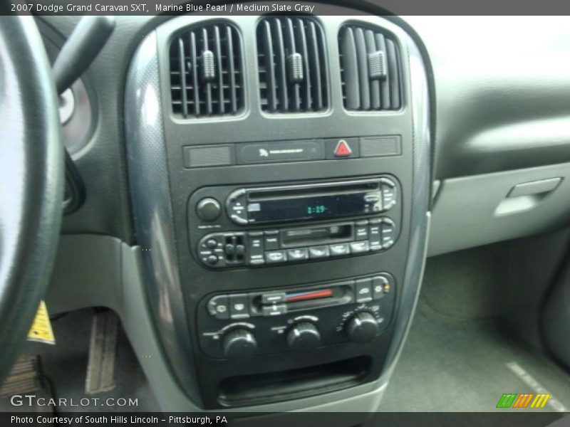 Marine Blue Pearl / Medium Slate Gray 2007 Dodge Grand Caravan SXT
