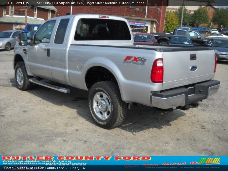 Ingot Silver Metallic / Medium Stone 2010 Ford F350 Super Duty FX4 SuperCab 4x4