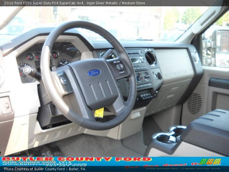 Ingot Silver Metallic / Medium Stone 2010 Ford F350 Super Duty FX4 SuperCab 4x4