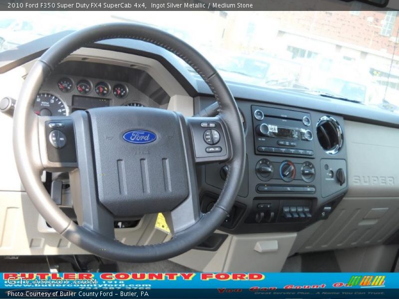 Ingot Silver Metallic / Medium Stone 2010 Ford F350 Super Duty FX4 SuperCab 4x4
