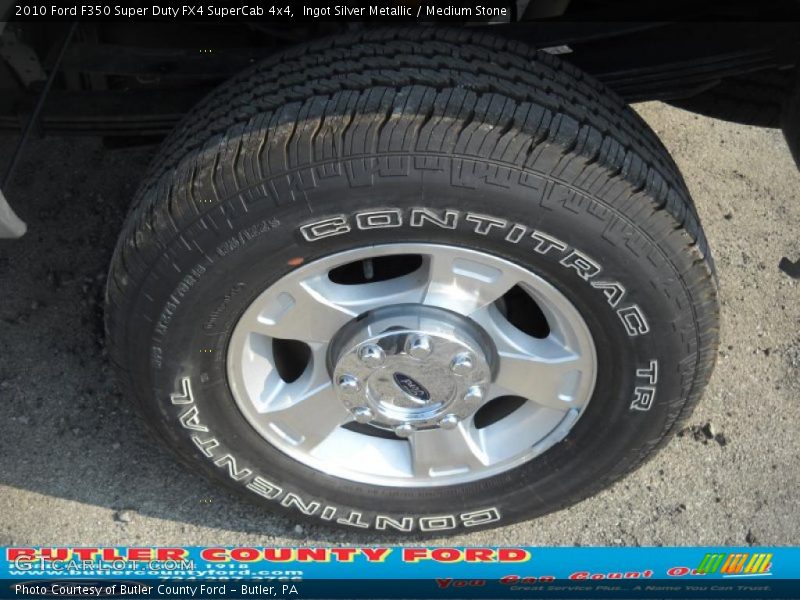 Ingot Silver Metallic / Medium Stone 2010 Ford F350 Super Duty FX4 SuperCab 4x4