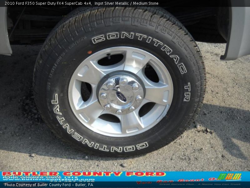 Ingot Silver Metallic / Medium Stone 2010 Ford F350 Super Duty FX4 SuperCab 4x4