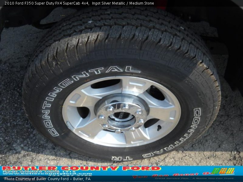 Ingot Silver Metallic / Medium Stone 2010 Ford F350 Super Duty FX4 SuperCab 4x4