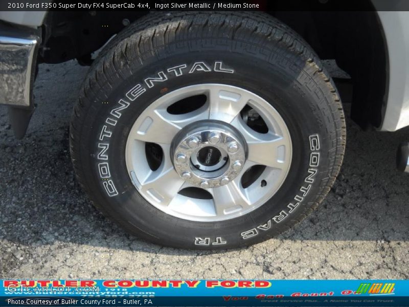 Ingot Silver Metallic / Medium Stone 2010 Ford F350 Super Duty FX4 SuperCab 4x4