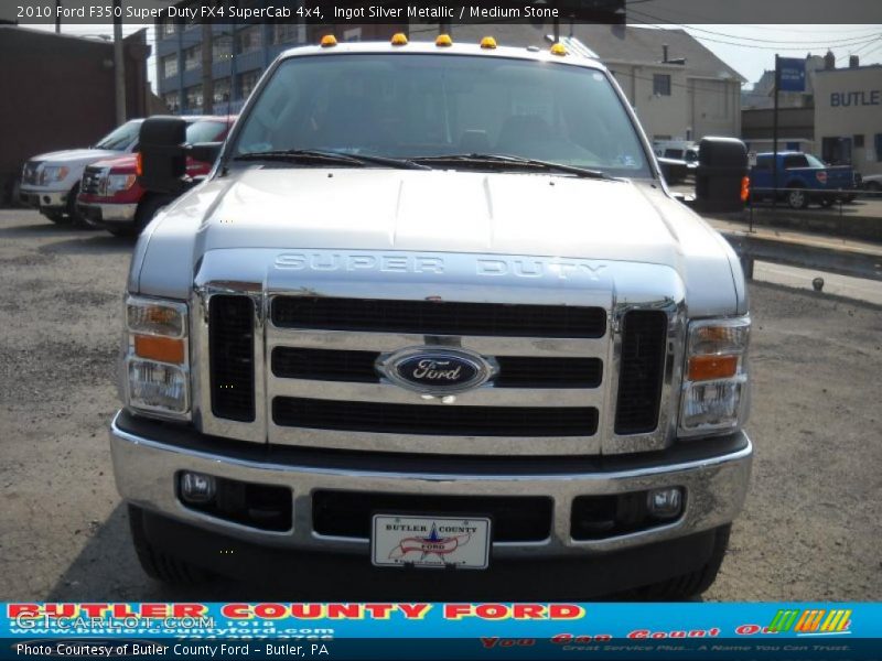 Ingot Silver Metallic / Medium Stone 2010 Ford F350 Super Duty FX4 SuperCab 4x4