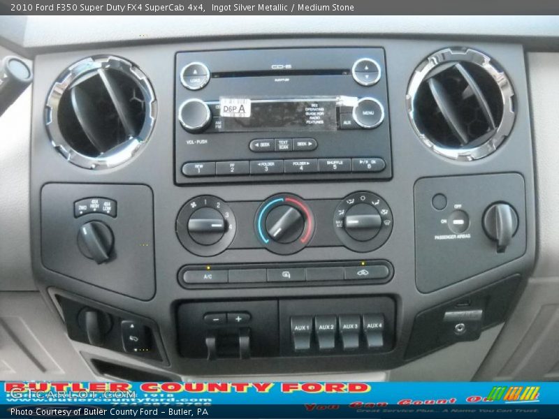 Ingot Silver Metallic / Medium Stone 2010 Ford F350 Super Duty FX4 SuperCab 4x4