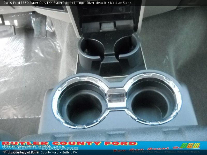 Ingot Silver Metallic / Medium Stone 2010 Ford F350 Super Duty FX4 SuperCab 4x4