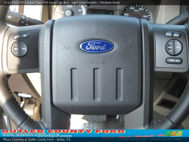 Ingot Silver Metallic / Medium Stone 2010 Ford F350 Super Duty FX4 SuperCab 4x4