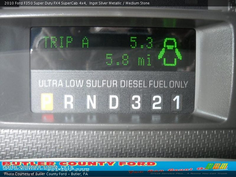 Ingot Silver Metallic / Medium Stone 2010 Ford F350 Super Duty FX4 SuperCab 4x4