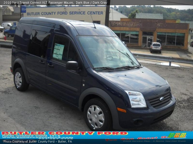 Dark Blue / Dark Gray 2010 Ford Transit Connect XLT Passenger Wagon
