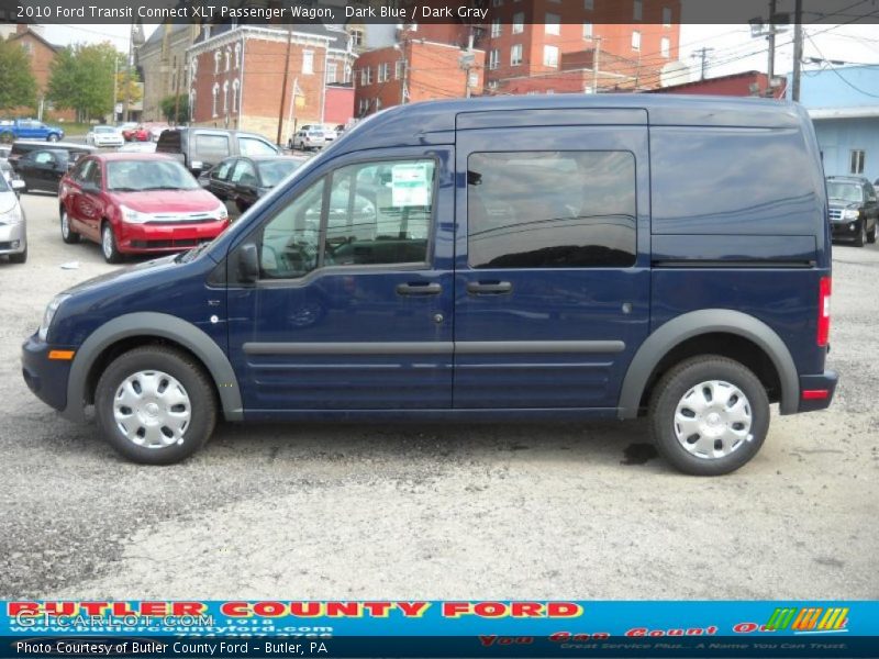 Dark Blue / Dark Gray 2010 Ford Transit Connect XLT Passenger Wagon