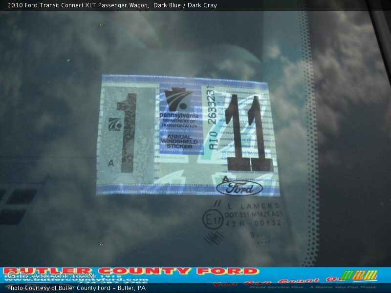 Dark Blue / Dark Gray 2010 Ford Transit Connect XLT Passenger Wagon